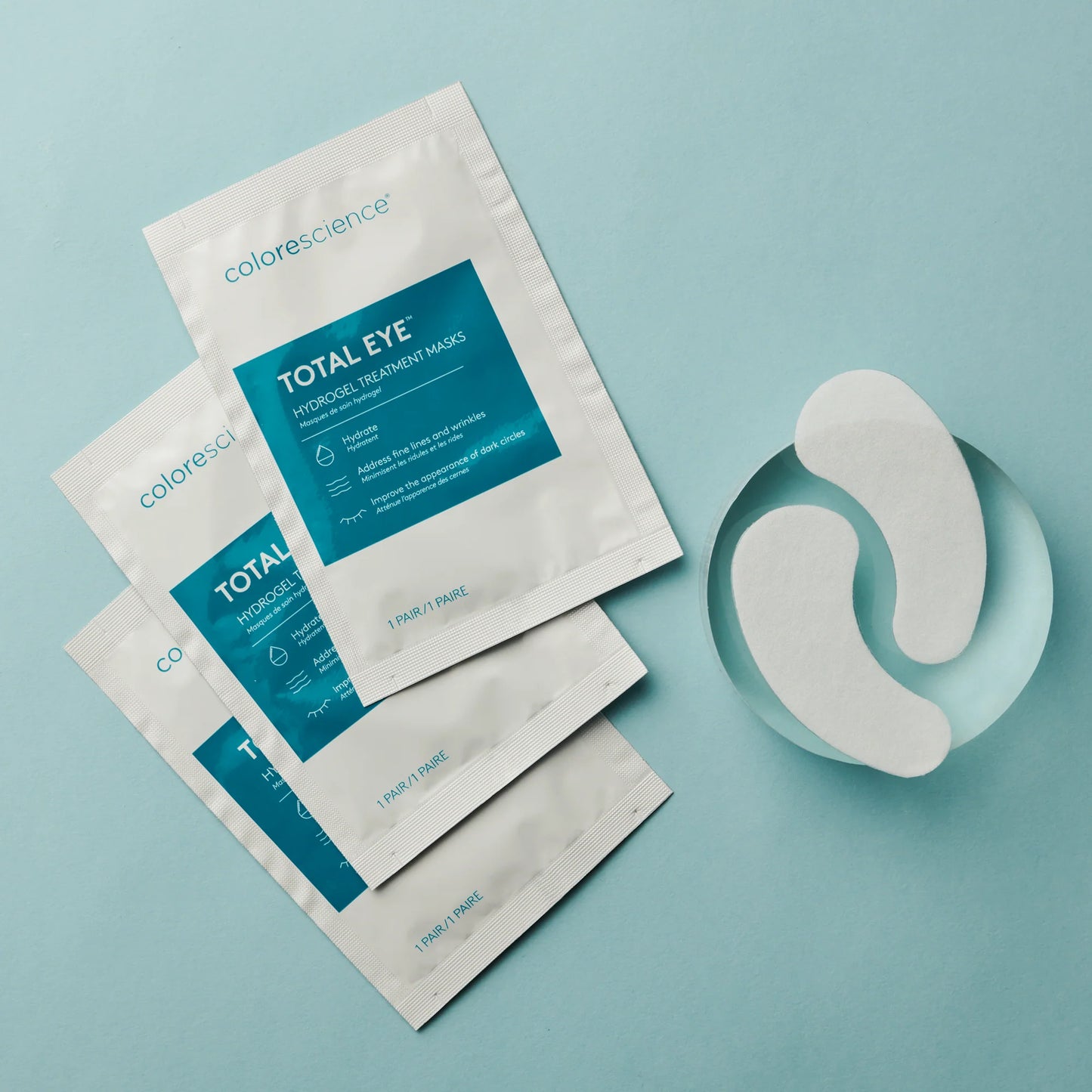 COLRESCIENCE TOTAL EYE HYDROGEL TREATMENT MASKS (12PK)